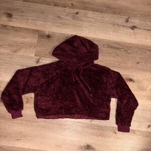 Urban outfitters Sherpa cropped hoodie